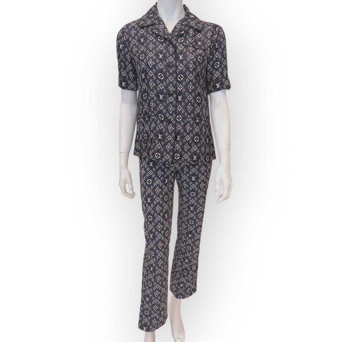 DARK BLUE CLASSIC 1854 SHORT SLEEVE SHIRT AND TROUSER SET