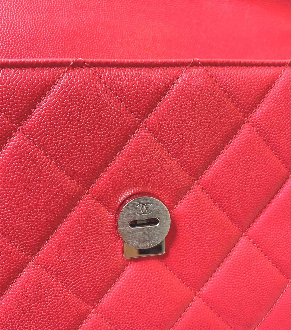 PINK CAVIAR LEATHER MY EVERYTHING FLAP BAG