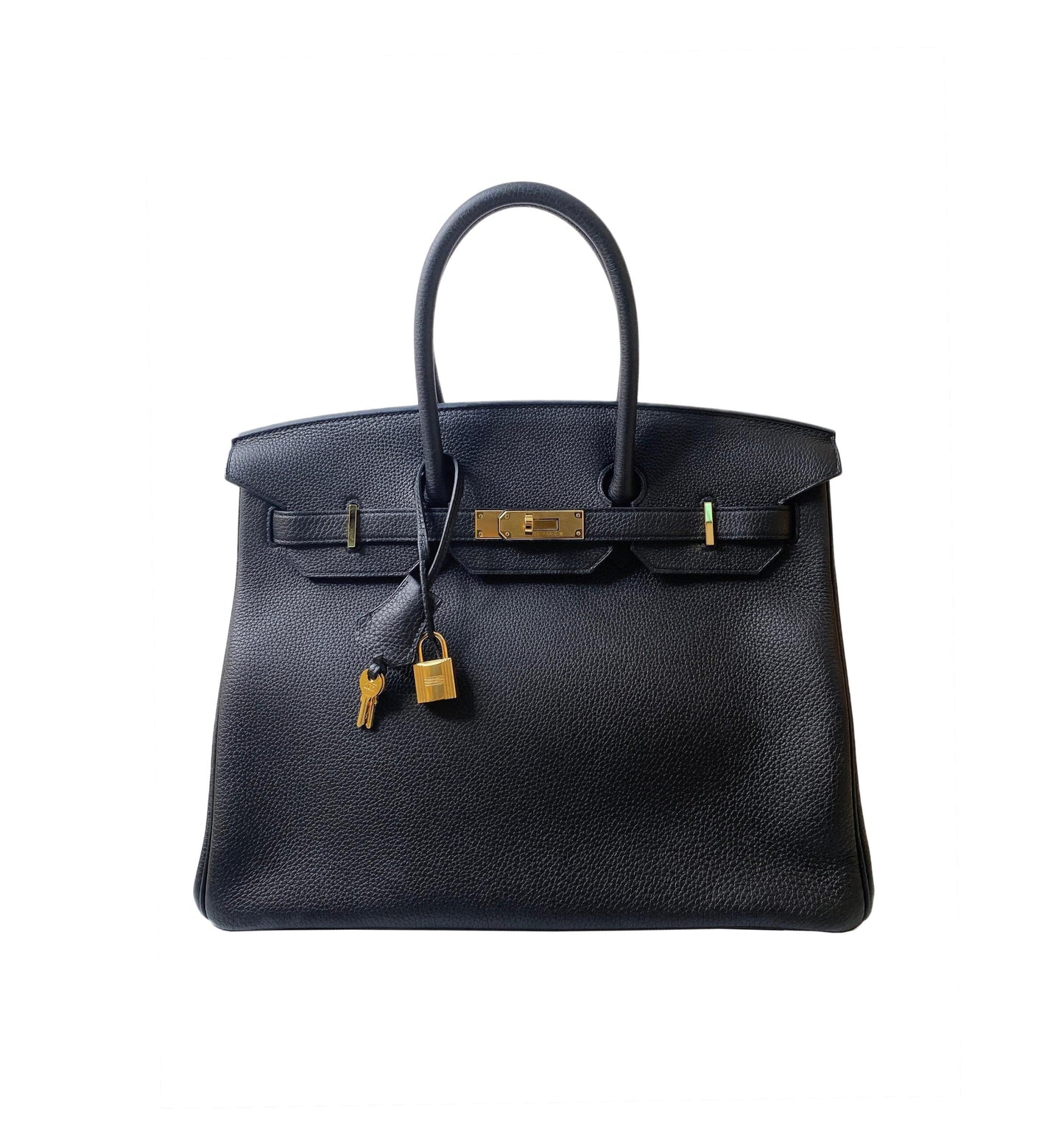 BLACK TOGO LEATHER BIRKIN 35 GHW HANDBAG
