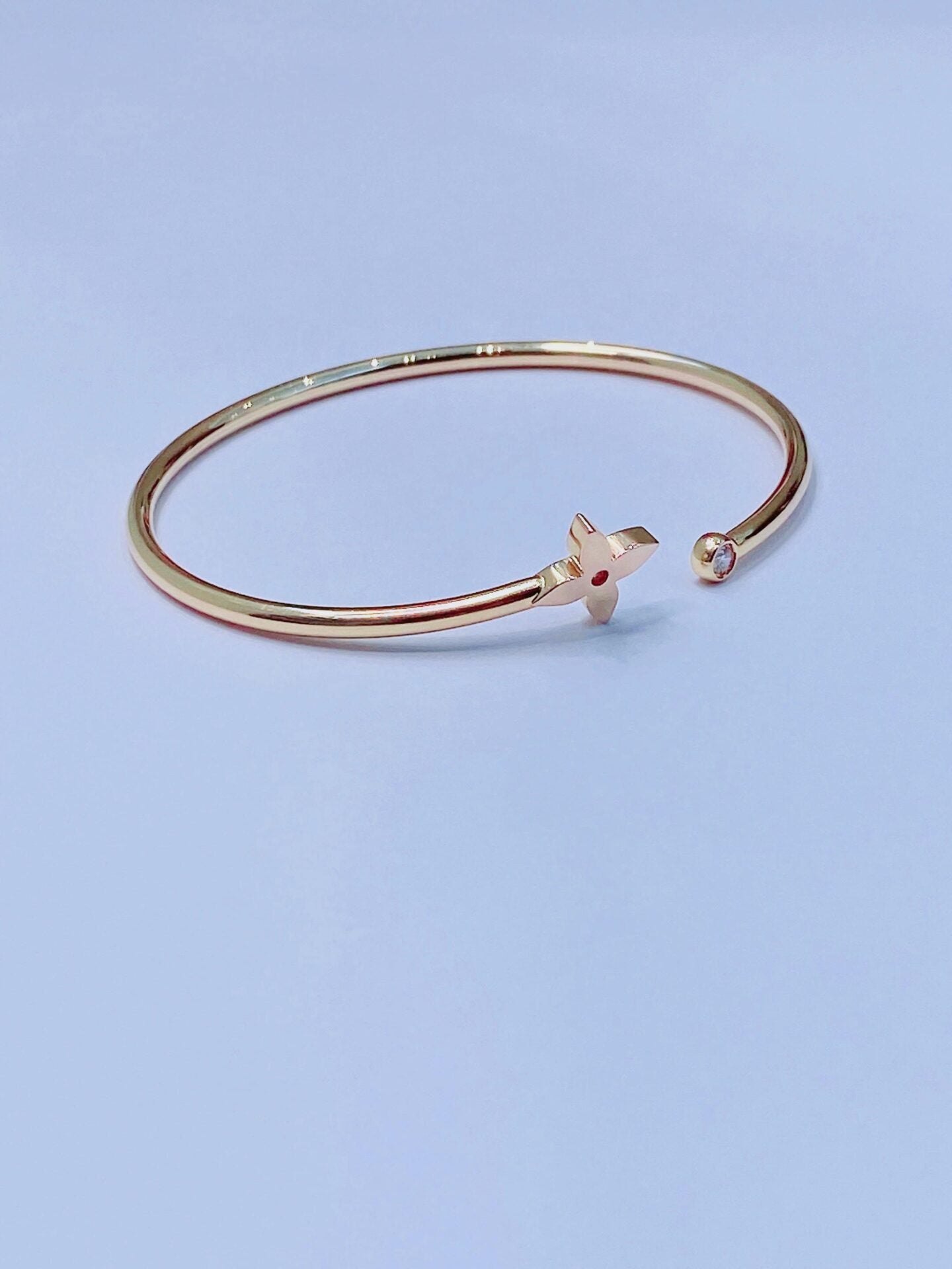 ROSE GOLD IDYLLE BLOSSOM TWIST BRACELET 16