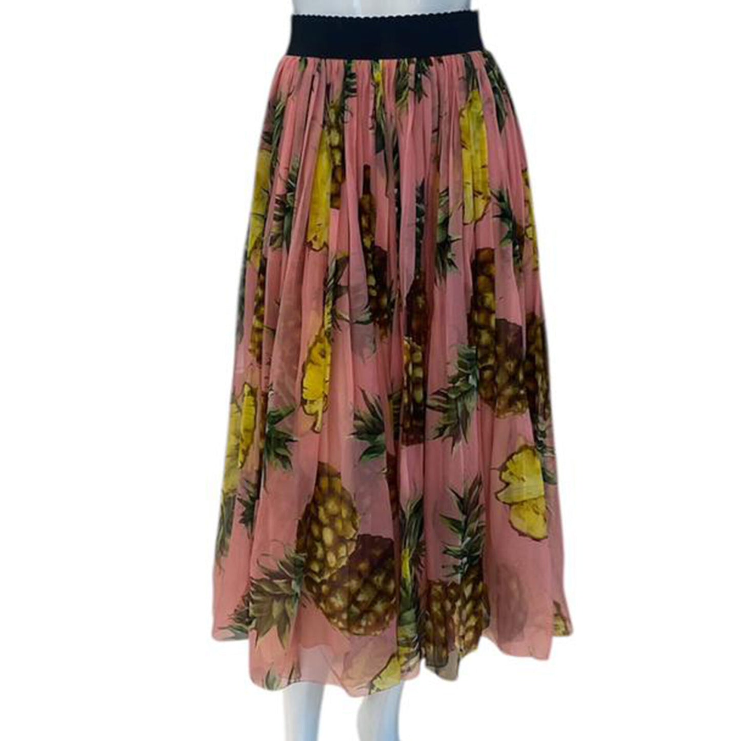 PINK PINEAPPLE PRINT SKIRT 40
