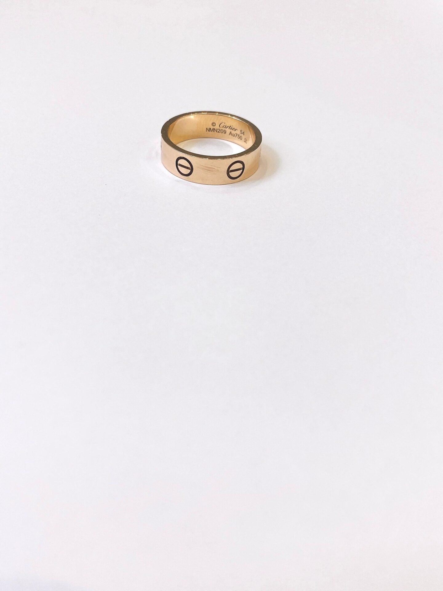 ROSE GOLD LOVE RING CLASSIC MODEL SIZE 54