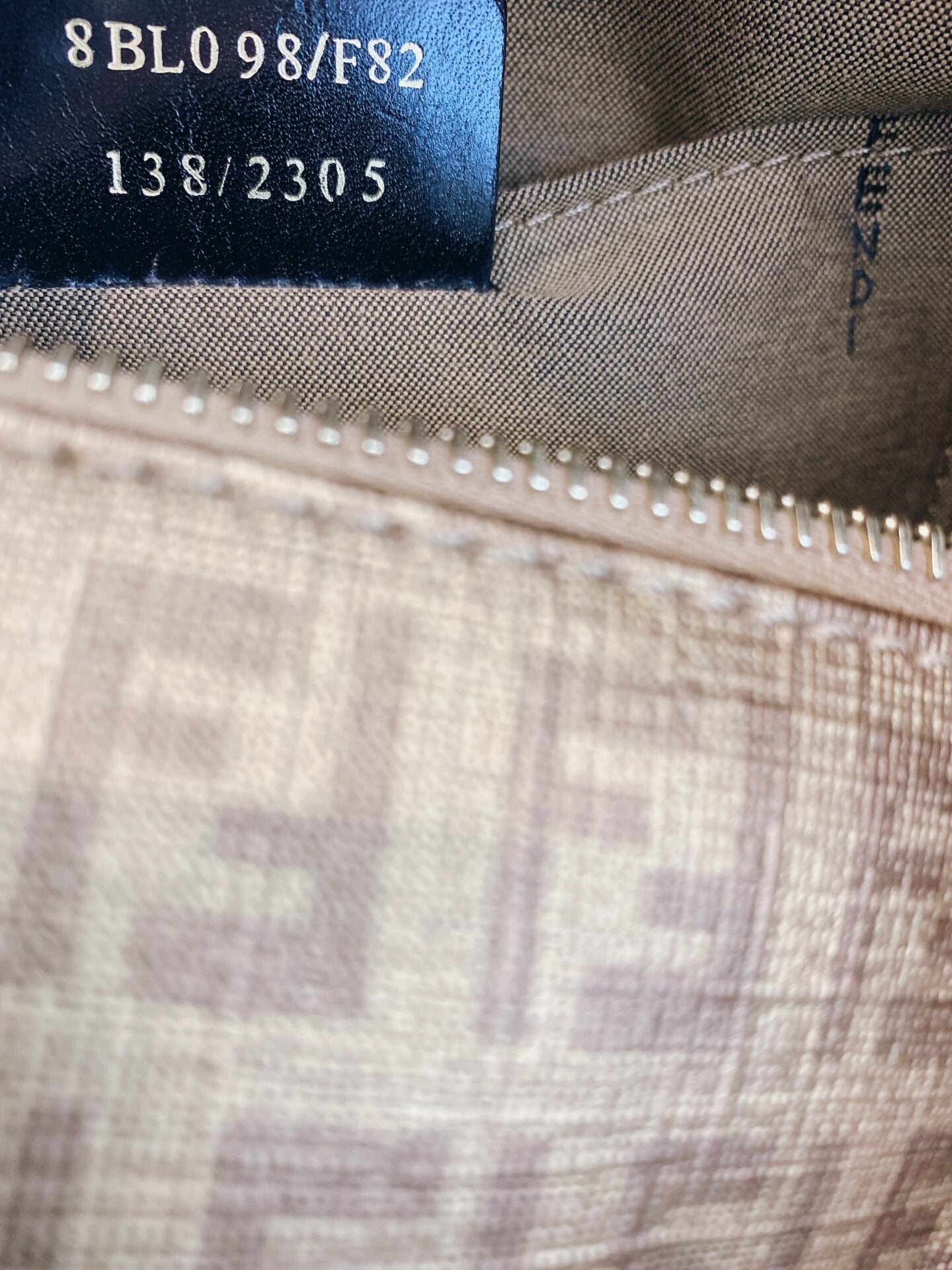 BROWN GOLD ZUCCHINO CANVAS BAULETTO BOSTON BAG