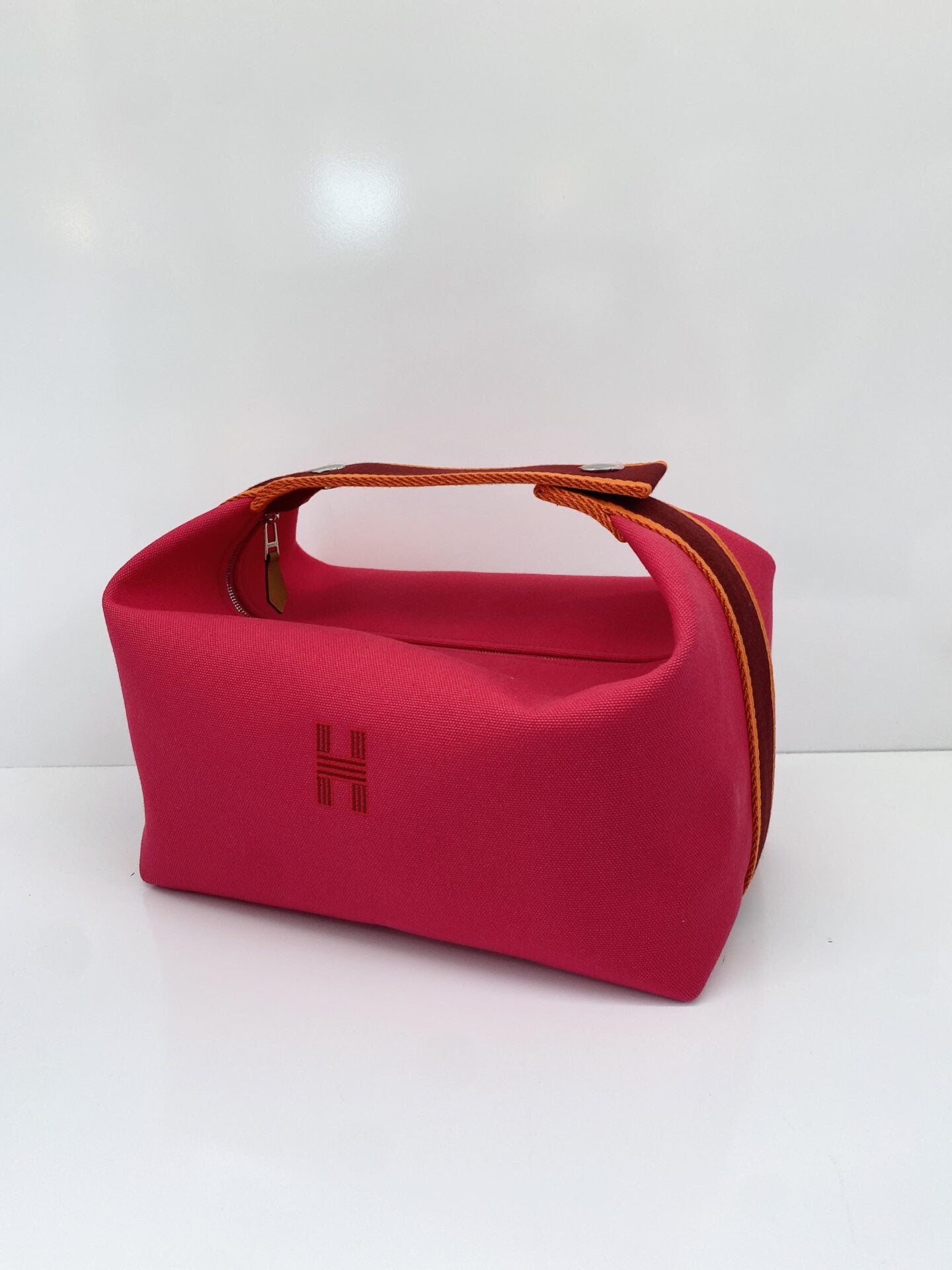 HIBISCUS CANVAS BRIDE-A-BRAC POUCH, LARGE MODEL