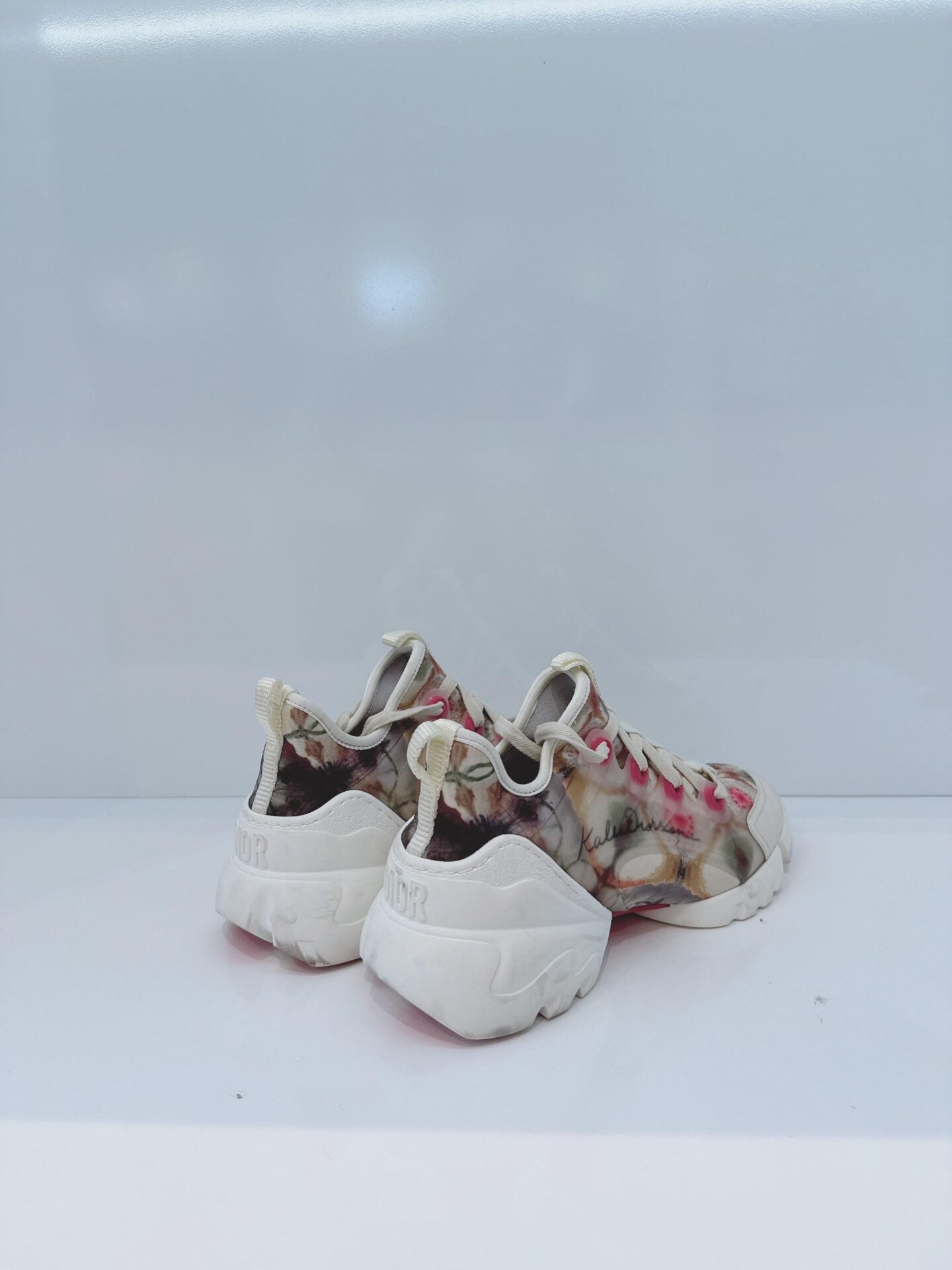 MULTICOLOR NEOPRENE AND TRANSPARENT PVC D CONNECT KALEIDOSCOPIC SNEAKERS 36