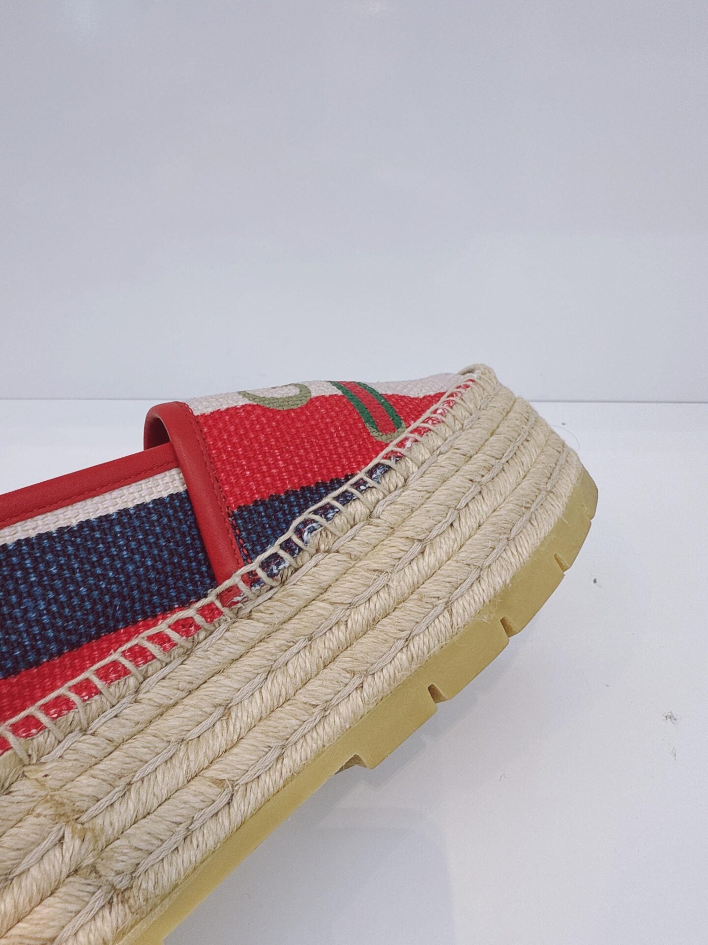 MULTICOLORED LOGO STRIPED SYLVIE ESPADRILLES 35