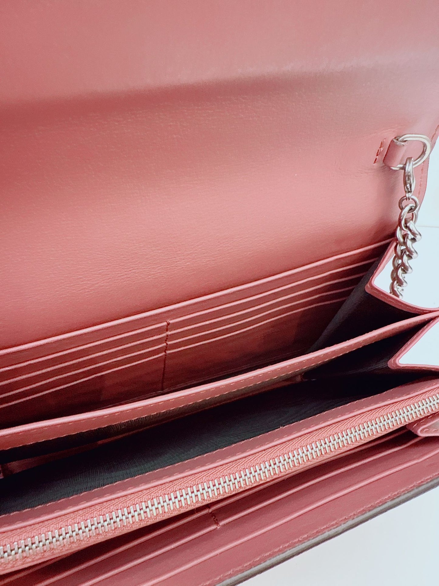 MULTICOLOR GG SUPREME CANVAS BLOOMS DIONYSUS WALLET ON CHAIN