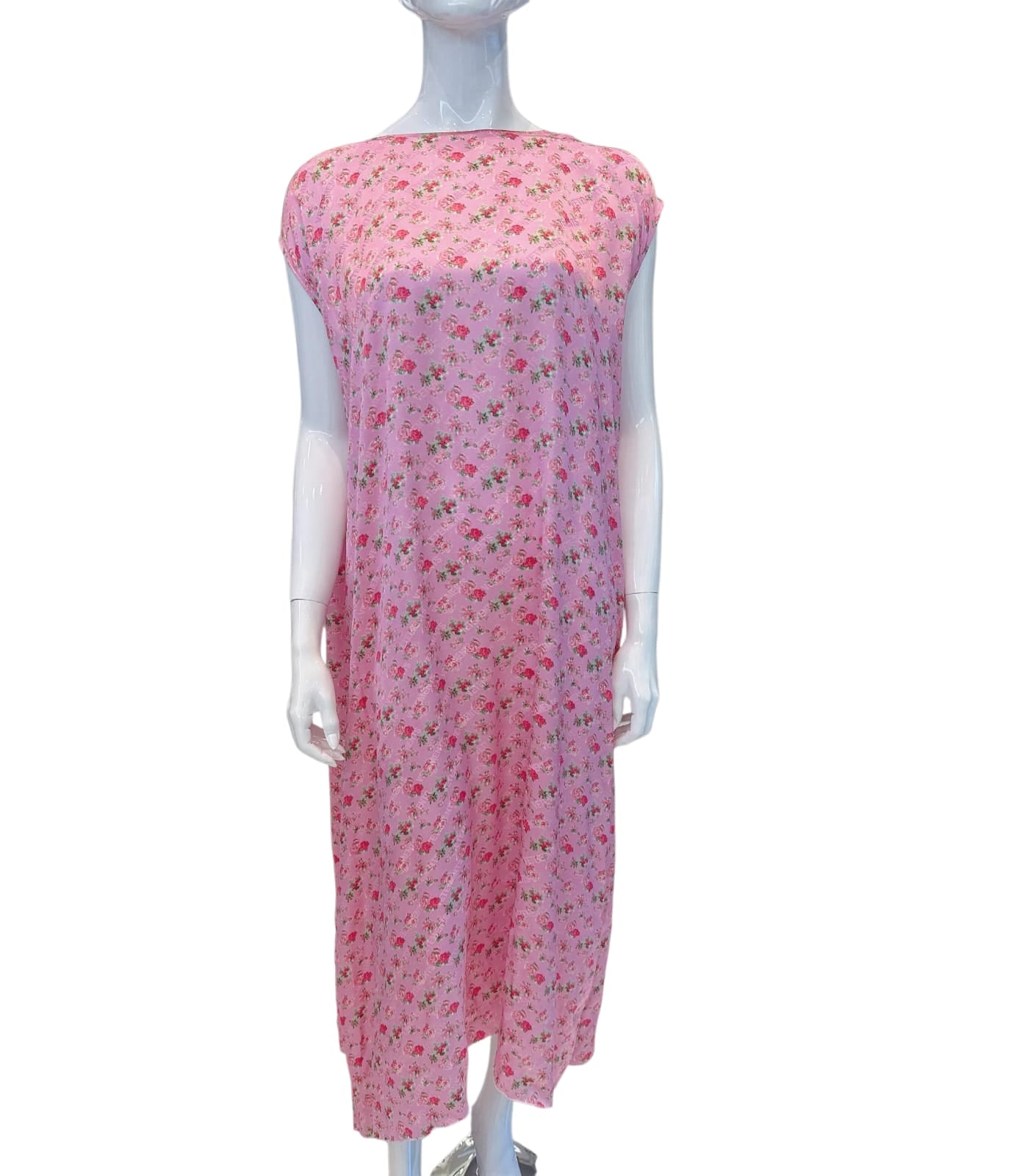 FLORAL SHIFT DRESS WITH FLUSH POCKETS S