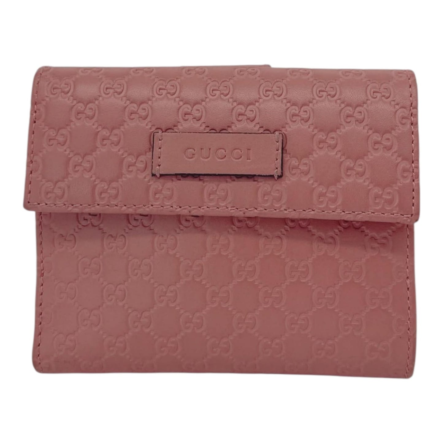 PEACH MICROGUCCISSIMA BI-FOLD WALLET