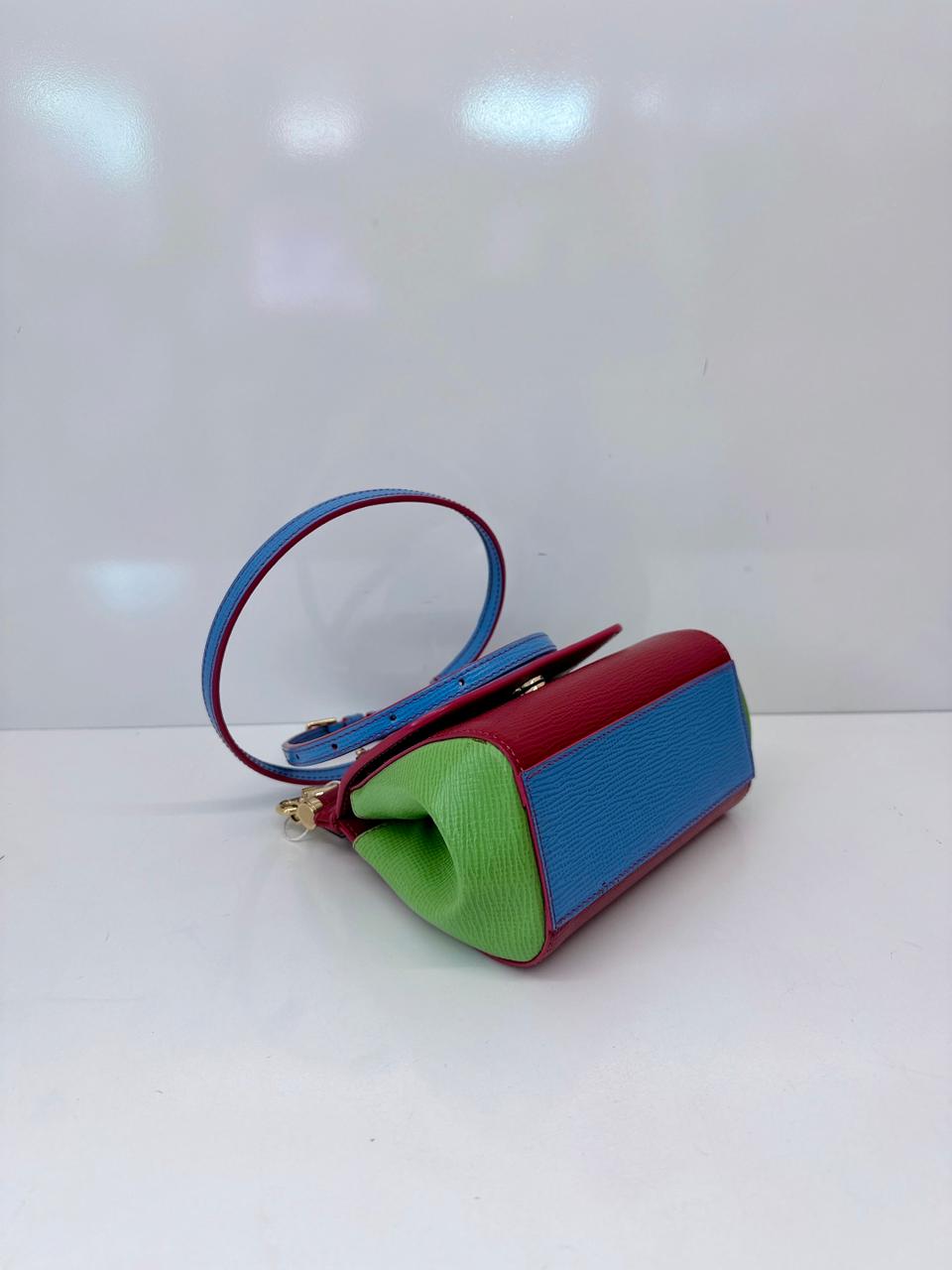 TRICOLOR MINI SICILY TOP HANDLE BAG