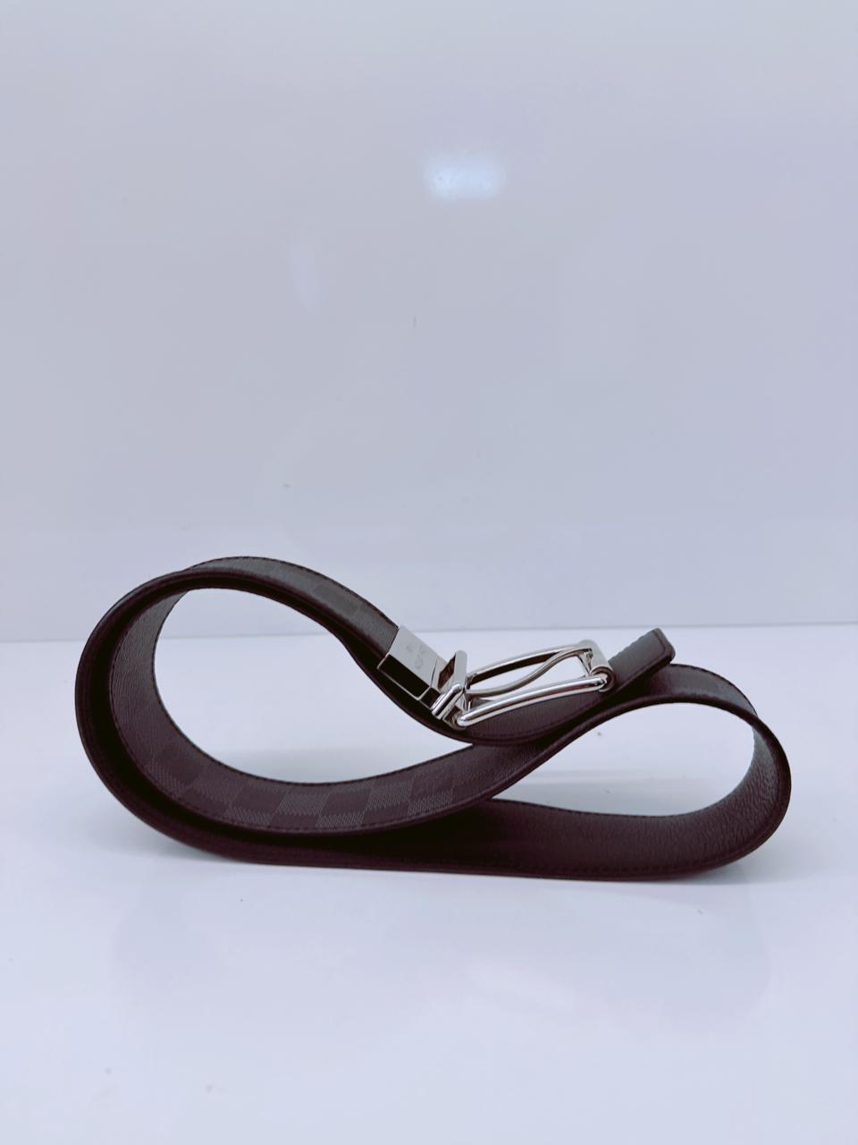 DAMIER PRINT M9156 35MM REVERSIBLE BELT 85CM