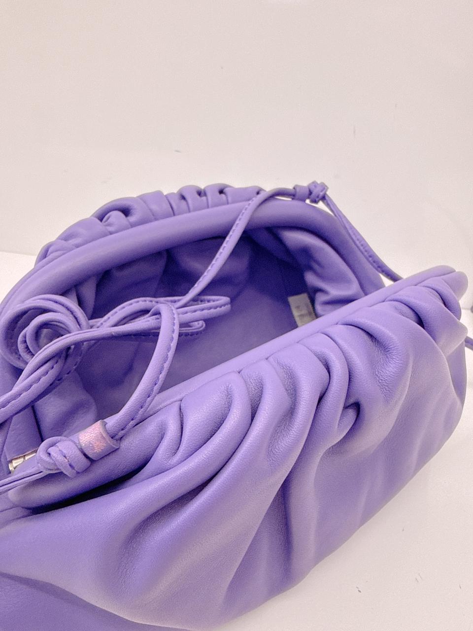PURPLE CALFSKIN THE MINI POUCH