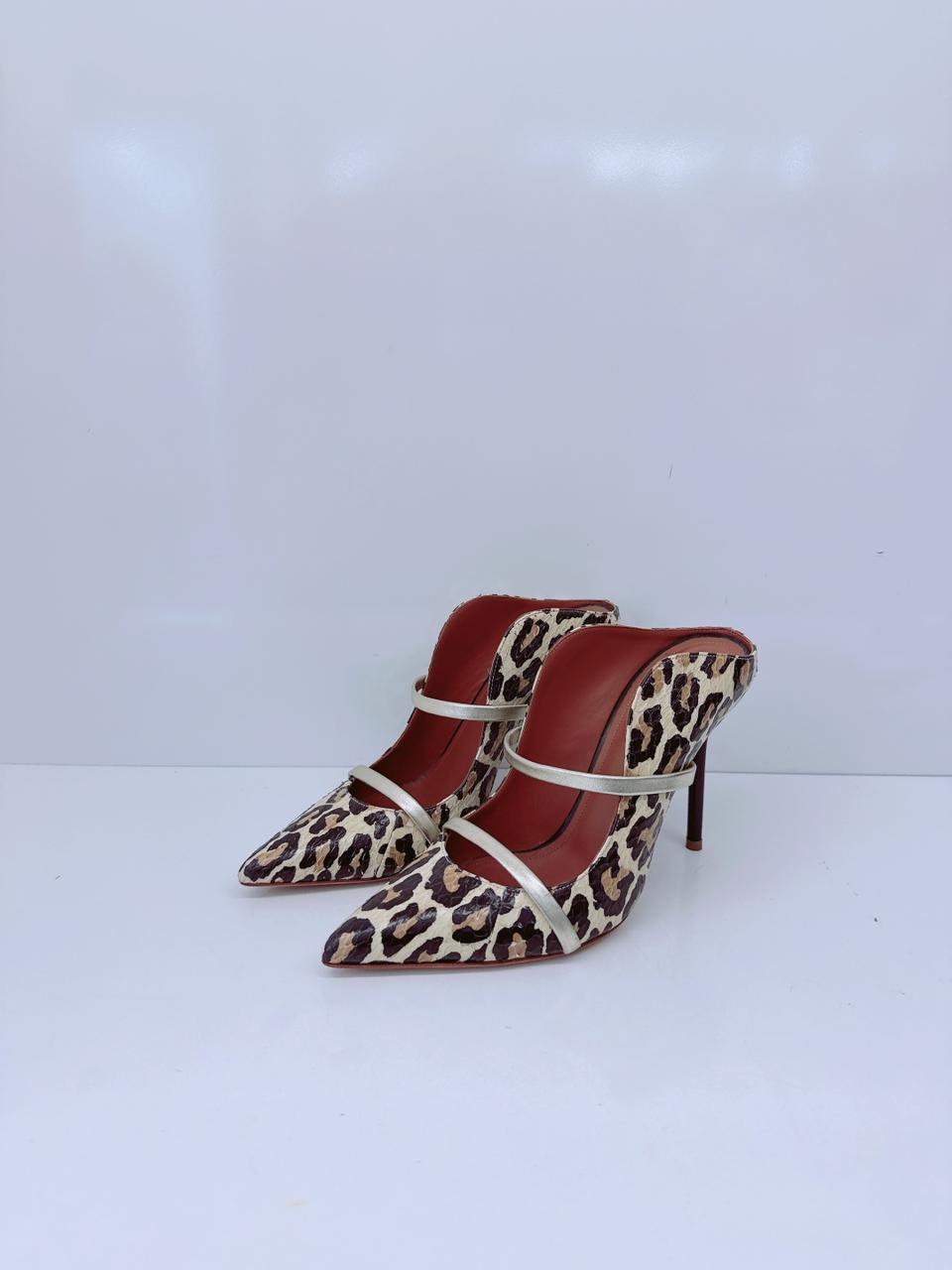 MULTICOLOR SNAKESKIN AND LEATHER MAUREEN MULES 39