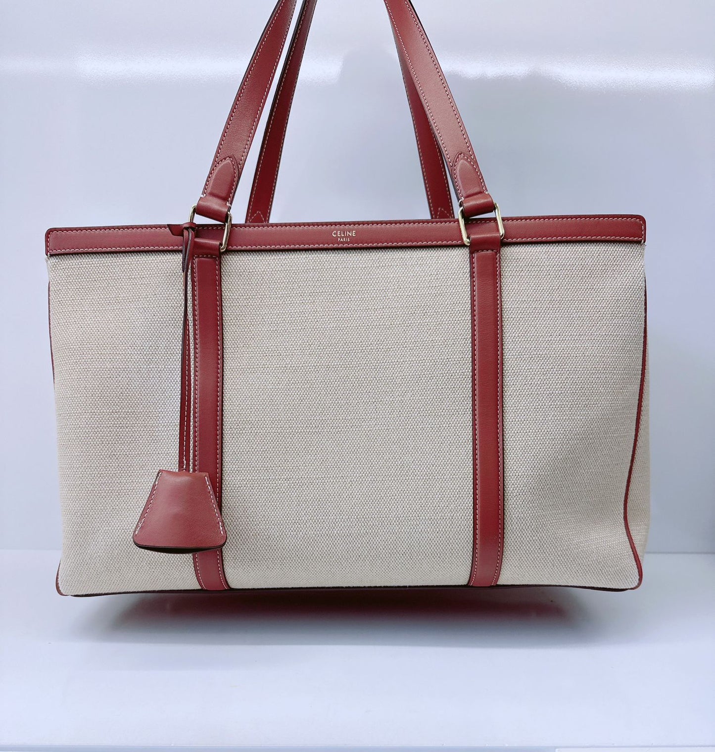 BEIGE MEDIUM CABAS 16 TOTE BAG