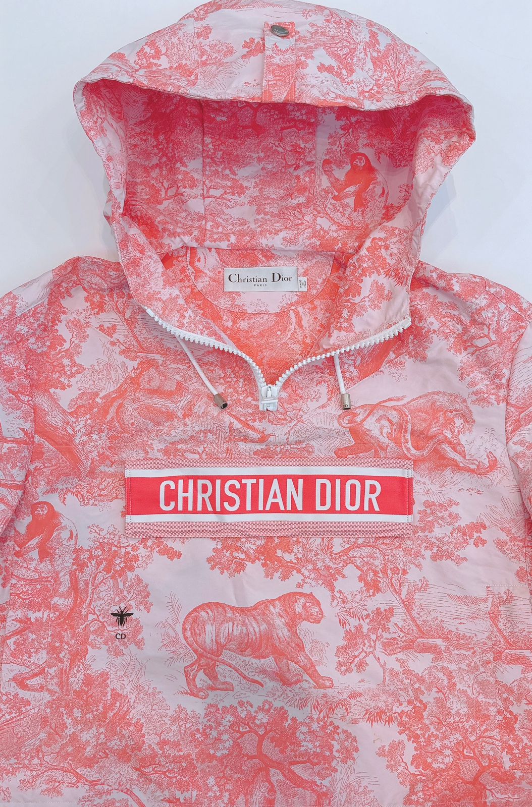 PINK IVIERA SHORT SLEEVED HOODED JACKET S
