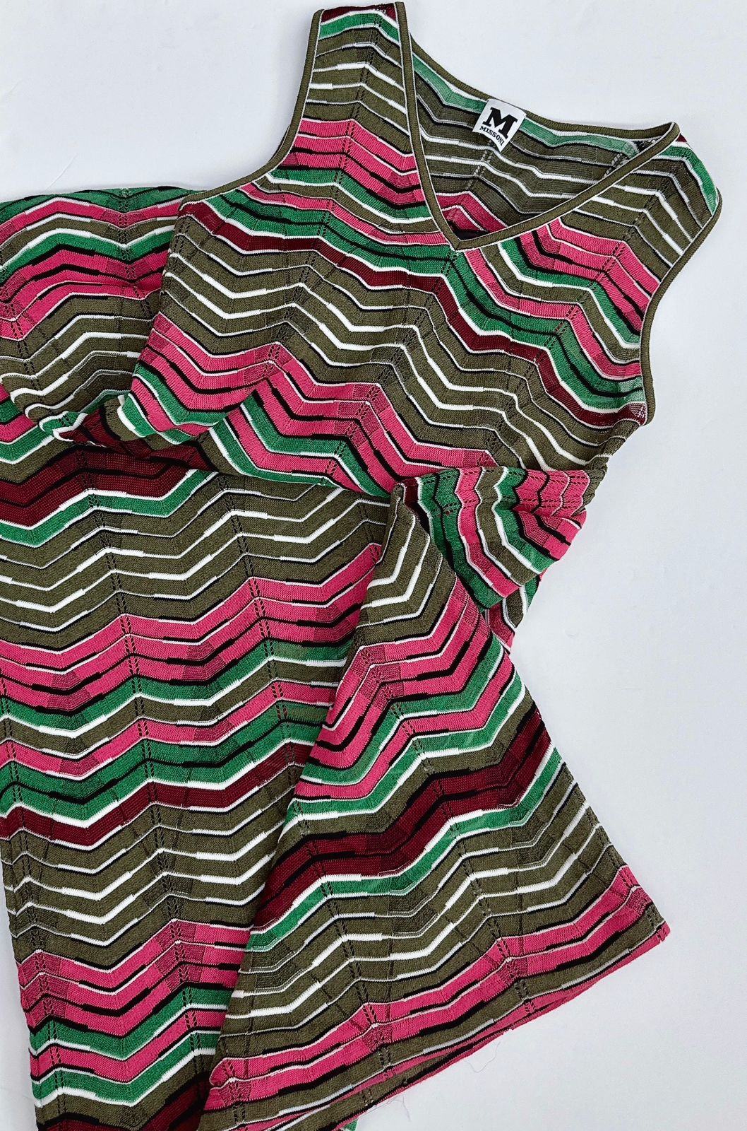 PINK MULTI STRIPED LONG KNIT DRESS 40