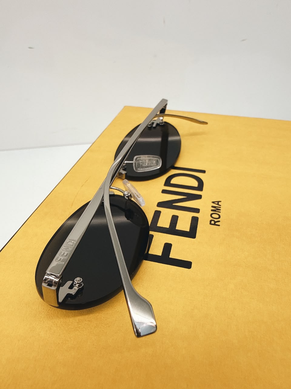 FIRST CRYSTAL BLACK OVAL SUNGLASSES