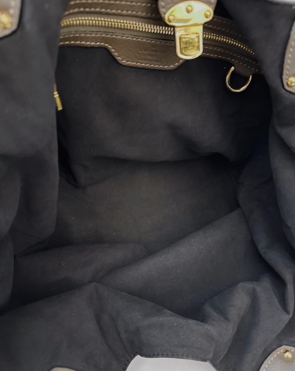 ELEPHANT MONOGRAM MAHINA LEATHER L BAG