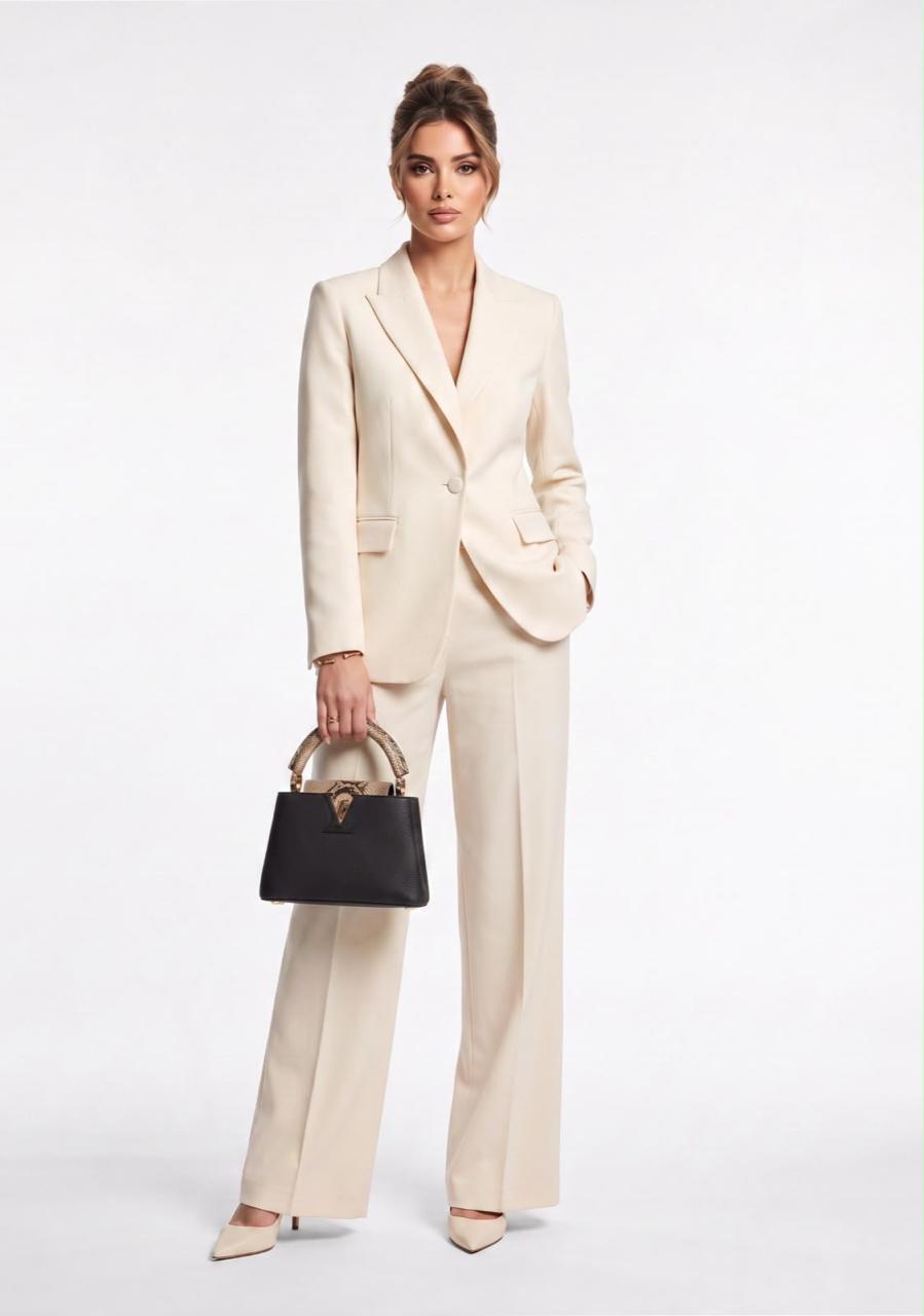 BLACK AND BEIGE BICOLOR MINI CAPUCINES SHOULDER BAG
