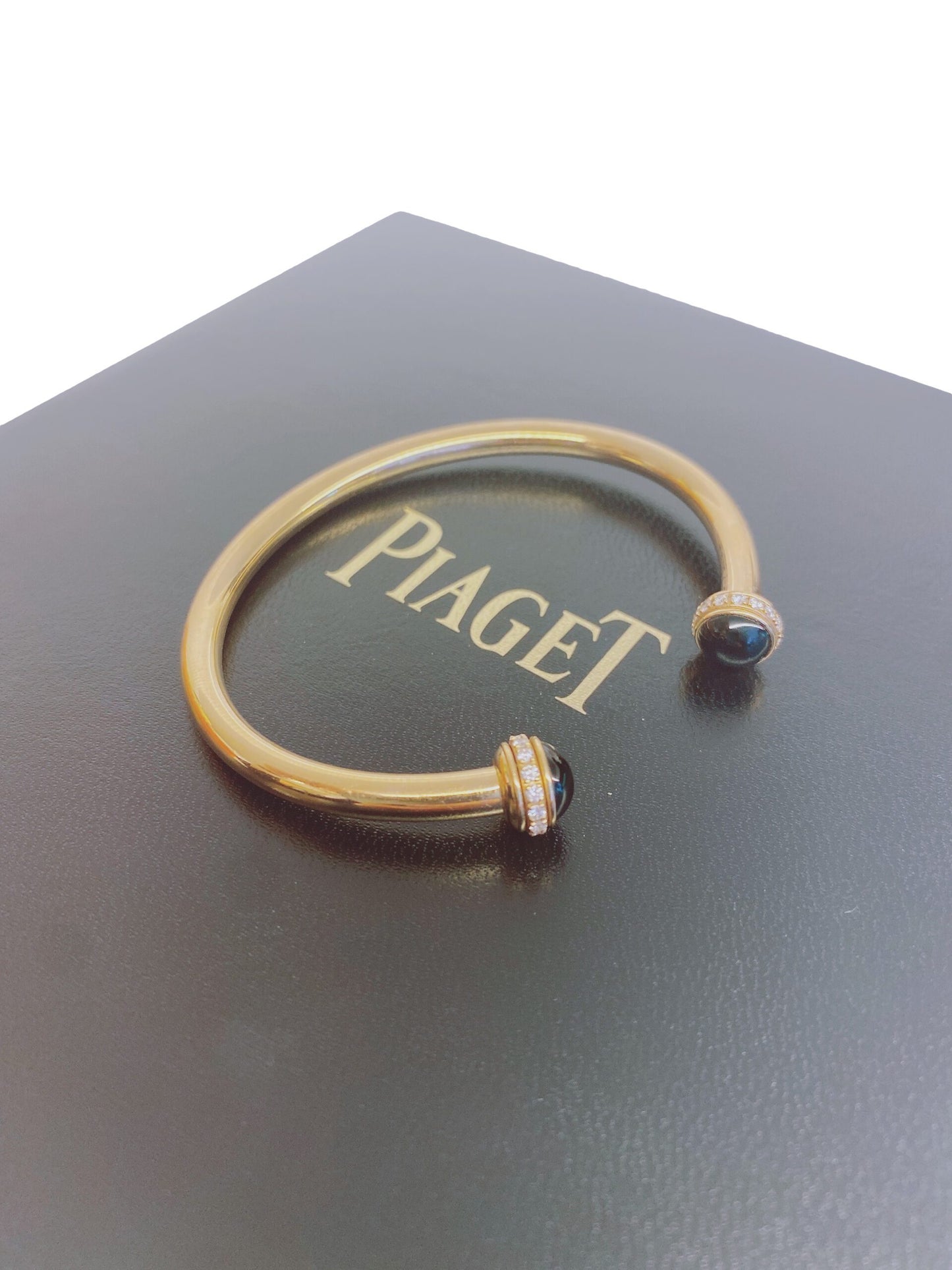 POSSESION DIAMOND ONYX 18K ROSE GOLD CUFF BRACELET