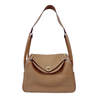 BISCUIT LINDY 26 CLEMENCE BULL CALFSKIN GOLD HARDWARE