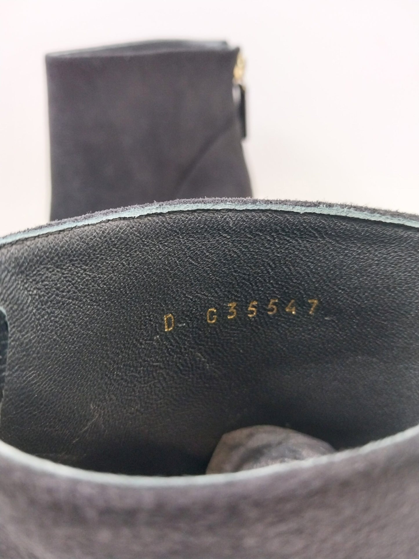 BLACK SUEDE & PATENT LEATHER  PEARL ANKLE BOOTS