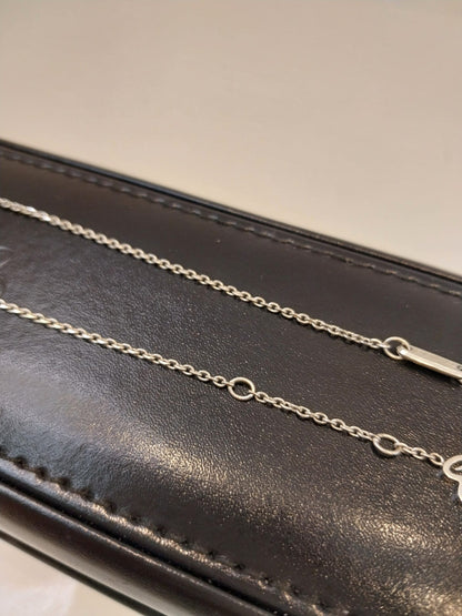 18K WHITE GOLD ICE CUBE NECKLACE