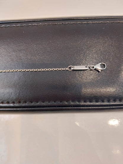 18K WHITE GOLD ICE CUBE NECKLACE