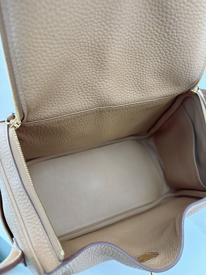 BISCUIT LINDY 26 CLEMENCE BULL CALFSKIN GOLD HARDWARE