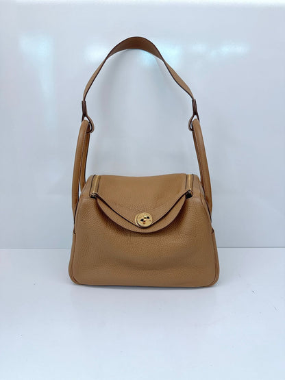 BISCUIT LINDY 26 CLEMENCE BULL CALFSKIN GOLD HARDWARE