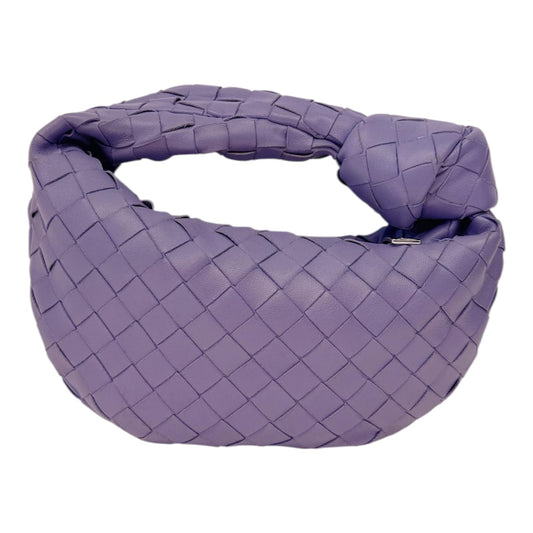PURPLE INTRECCIATO LEATHER MINI JODIE