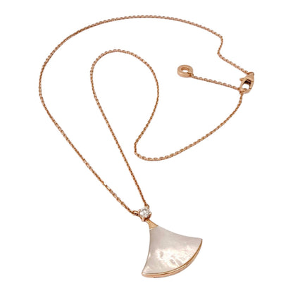 18K ROSE GOLD MOTHER OF PEARL DIAMOND DIVA'S DREAM NECKLACE