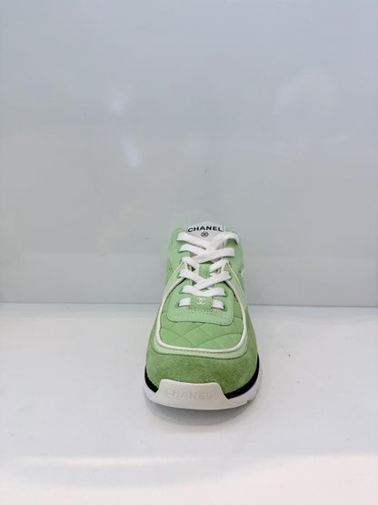 GREEN DIAMOND PATTERN CC SNEAKERS 41