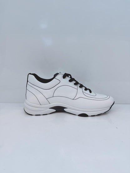 WHITE BLACK COTTON WOMENS CC SNEAKERS 41