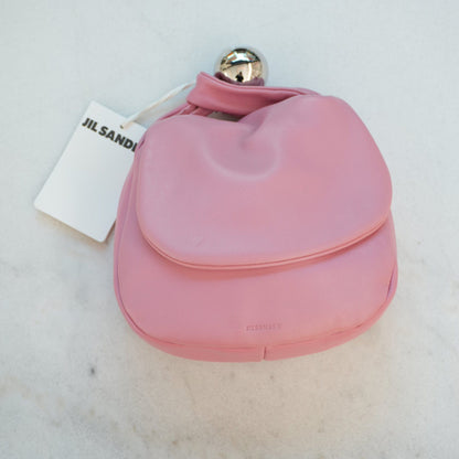 PINK SPHERE LEATHER POUCH BAG