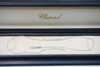 18K WHITE GOLD ICE CUBE NECKLACE