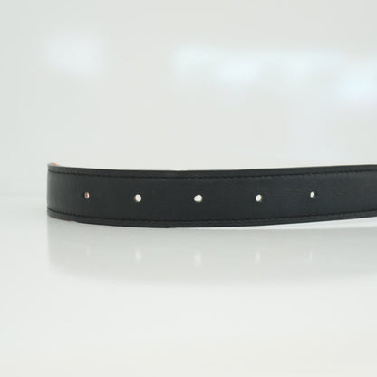 BLACK ORANGE SWIFT EPSOM 24MM MINI H BELT 70