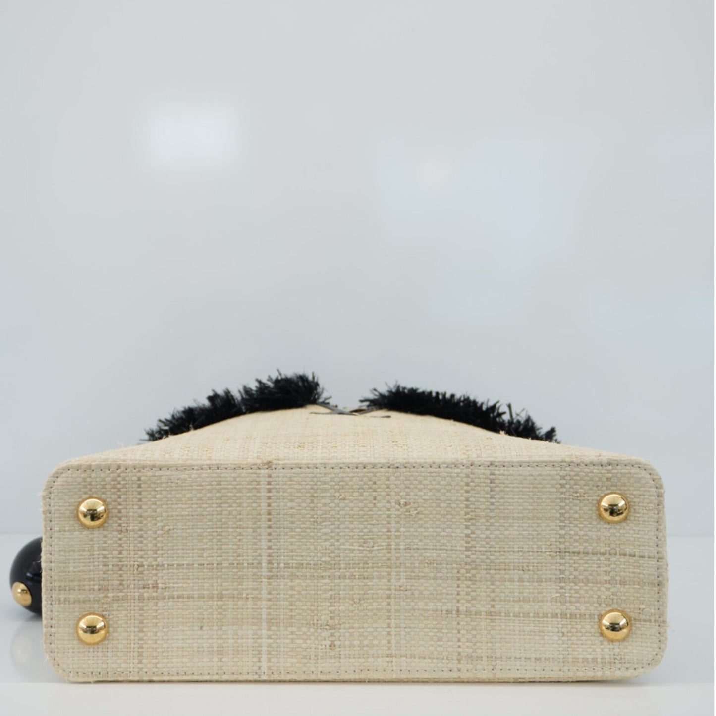 BEIGE BLACK ARTY CAPUCINES PM HANDBAG BY JEAN MICHEL OTHONIEL 065/200