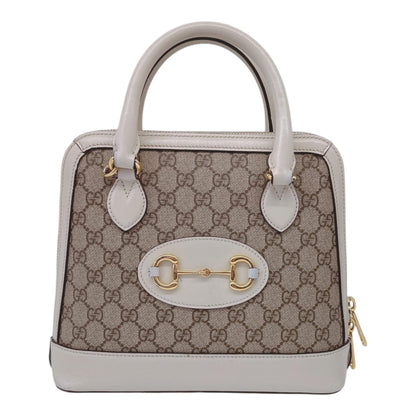 SMALL GUCCI HORSEBIT TOP HANDLE BAG IN GG SUPREME CANVAS