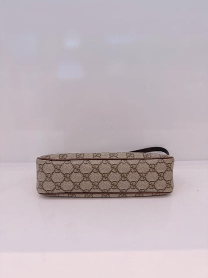 BEIGE BROWN GG SUPREME CANVAS SMALL OPHIDIA SHOULDER BAG