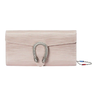 PINK GROSGRAIN SATIN SMALL DIONYSUS SHOULDER BAG