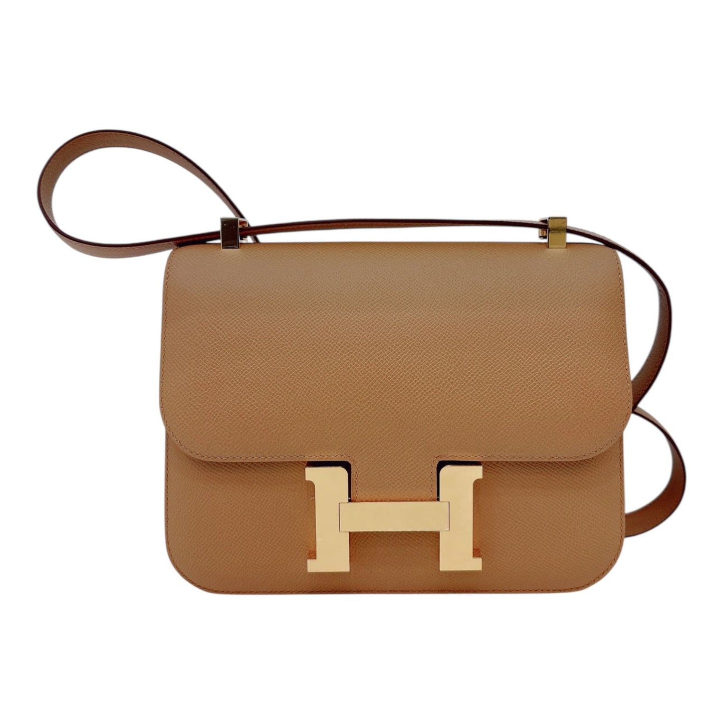 BISCUIT EPSOM LEATHER CONSTANCE I - 24 GOLD HARDWARE