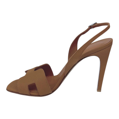 GOLD EPSOM LEATHER HOLY SANDALS 40.5