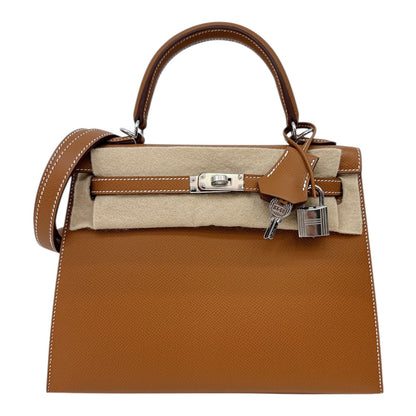 GOLD KELLY 25 EPSOM LEATHER PALLADIUM HARDWARE