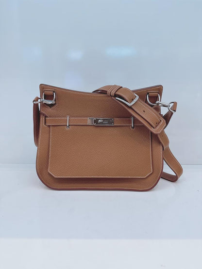 GOLD CLEMENCE LEATHER JYPSIERE 28 PALLADIUM HARDWARE BAG