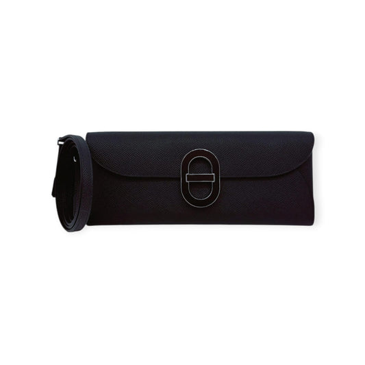 BLACK EPSOM LEATHER CHAINE D' ANCRE MAILLON TO GO WALLET