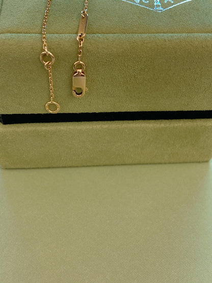 SWEET ALHAMBRA CARNELIAN 18K ROSE GOLD BRACELET