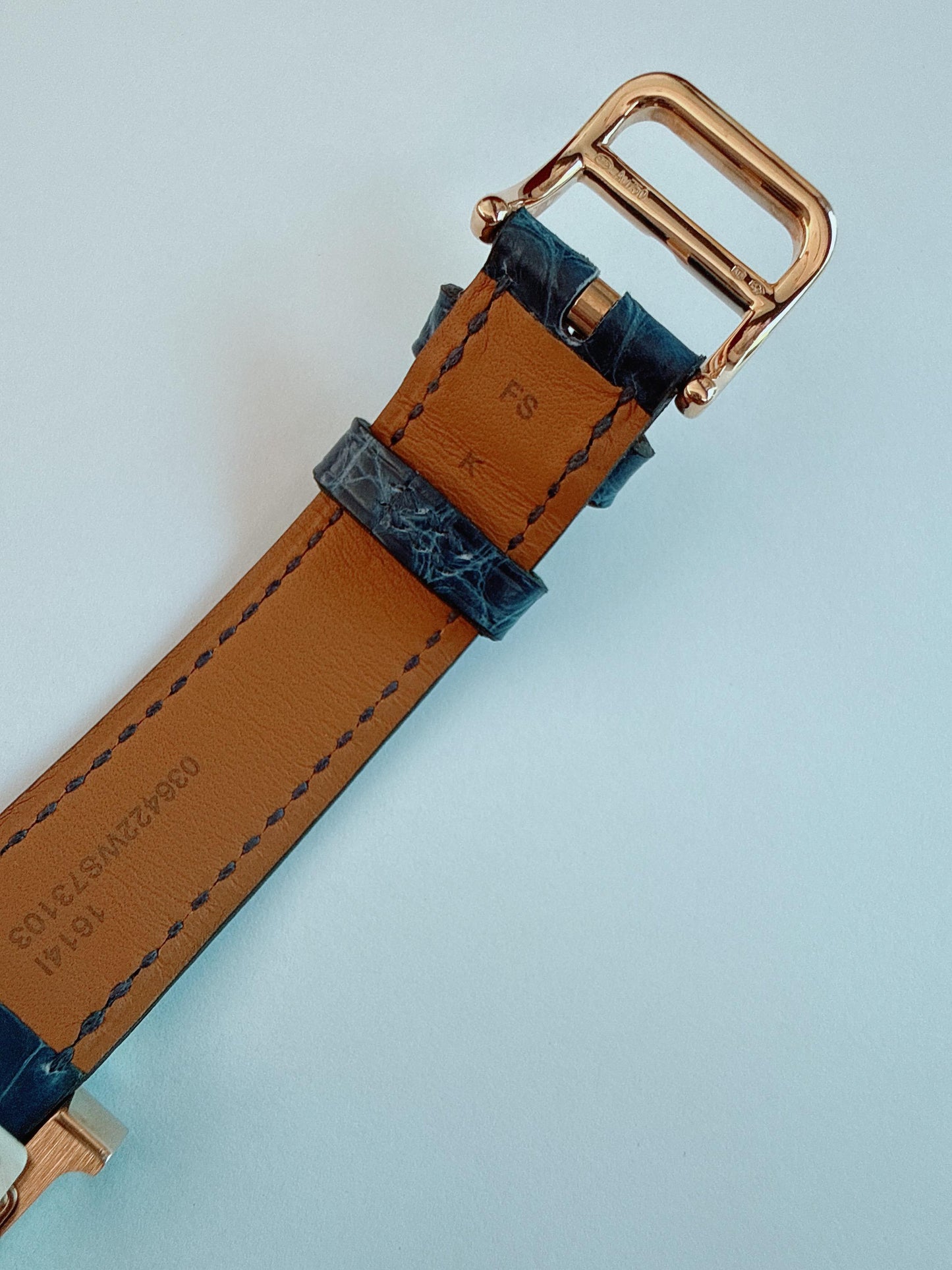 HEURE H ROSE GOLD DIAMONDS ALLIGATOR STRAP SMALL MODEL 25MM WATCH