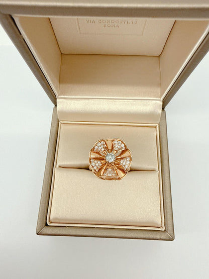 18K ROSE GOLD AND DIAMOND DIVA'S DREAM DIVISSIMA EARCLIPS AND DIVA'S DREAM RING