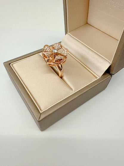 18K ROSE GOLD AND DIAMOND DIVA'S DREAM DIVISSIMA EARCLIPS AND DIVA'S DREAM RING